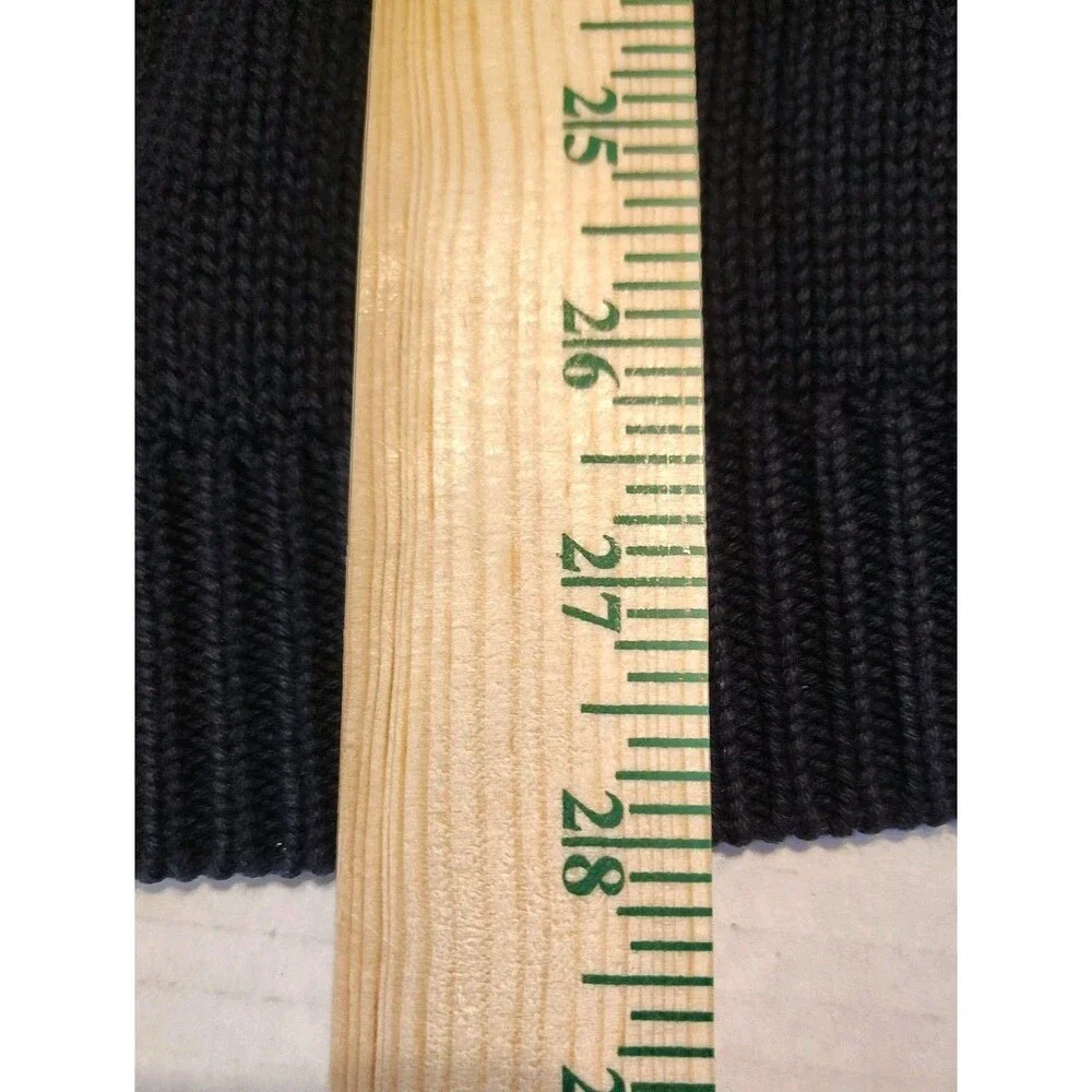 Eddie Bauer Mens XL Sweater Navy 100% Cotton Crew Neck Knit Pullover Preppy